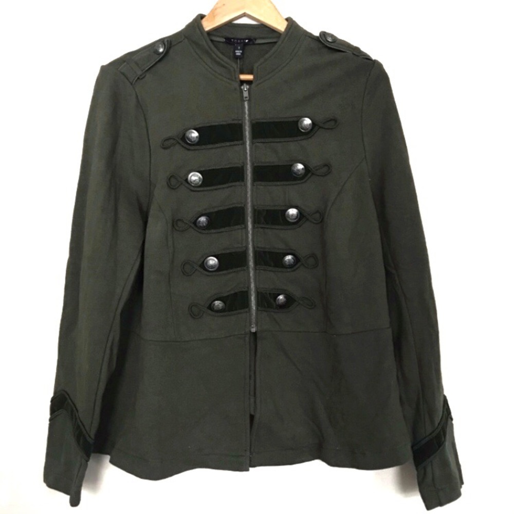 Torrid Embellished Military Plus Size Jacket - Picture 2 of 5